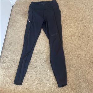 Hoka Black Performance Leggings Streamlined Fit